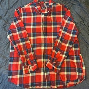 Chaps Red, White, and Blue Flannel